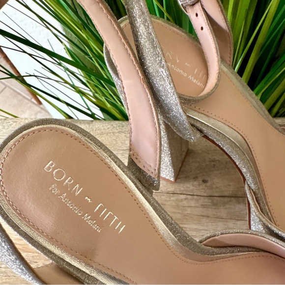 ANTONIO MELANI Born On Fifth Glittering Silver Platform Heels - Picture 8 of 12